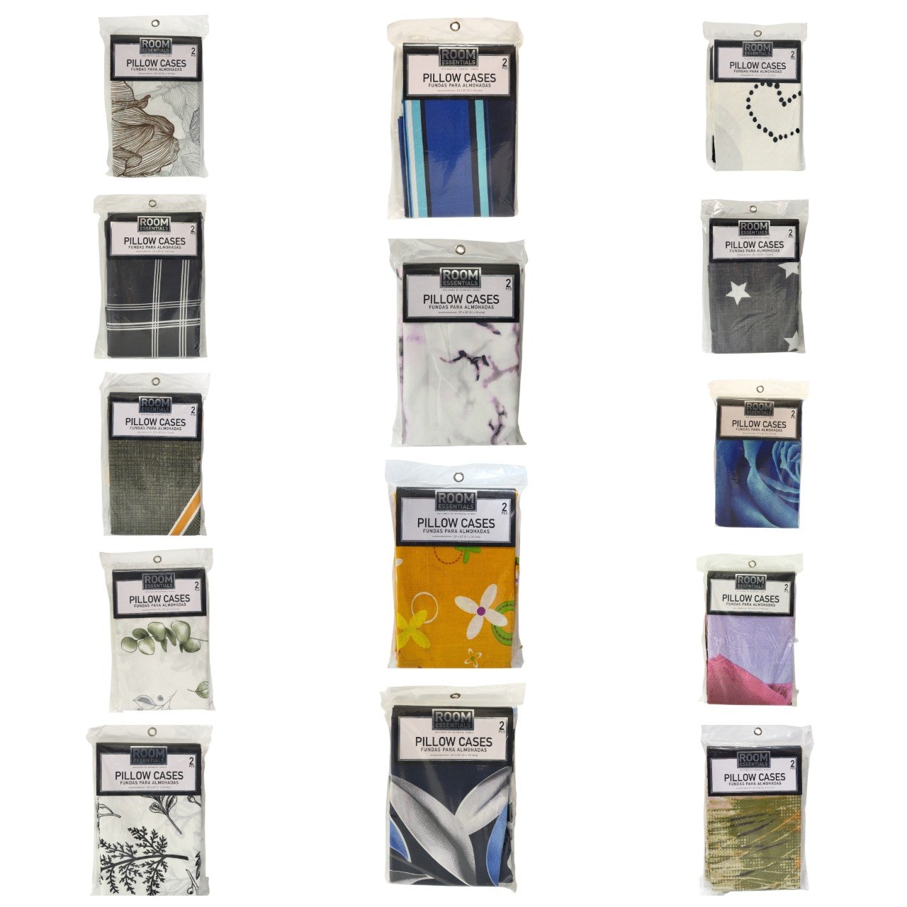 FUNDAS PARA ALMOHADAS ROOM ESSENTIALS 51X76CM X 2PCS