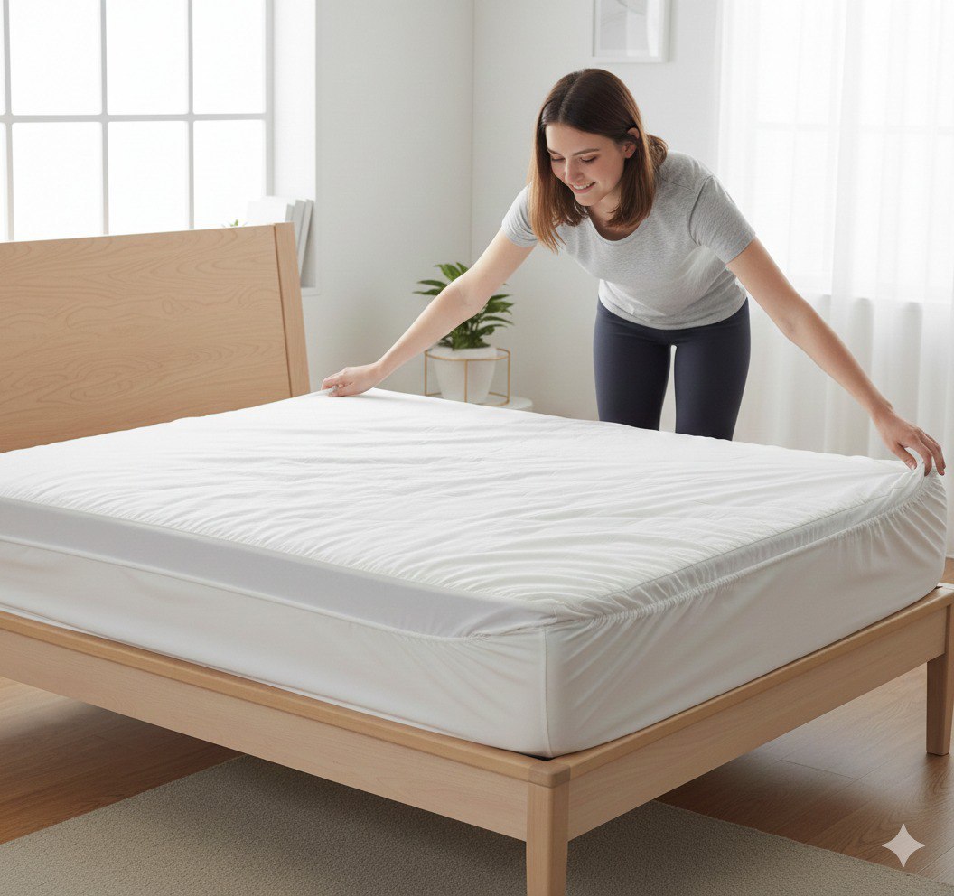 PROTECTOR PARA COLCHON TALLA QUEEN HOME LIVING 152X203+30.5CM