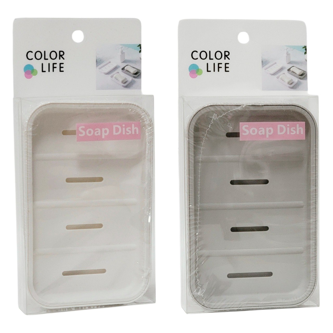 RECIPIENTE JABONERA DISEÑADO PARA EL BAÑO O AREA DE LAVANDERIA COLOR LIFE 8X13CM