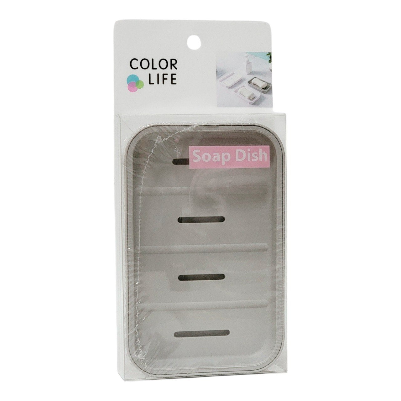 RECIPIENTE JABONERA DISEÑADO PARA EL BAÑO O AREA DE LAVANDERIA COLOR LIFE 8X13CM