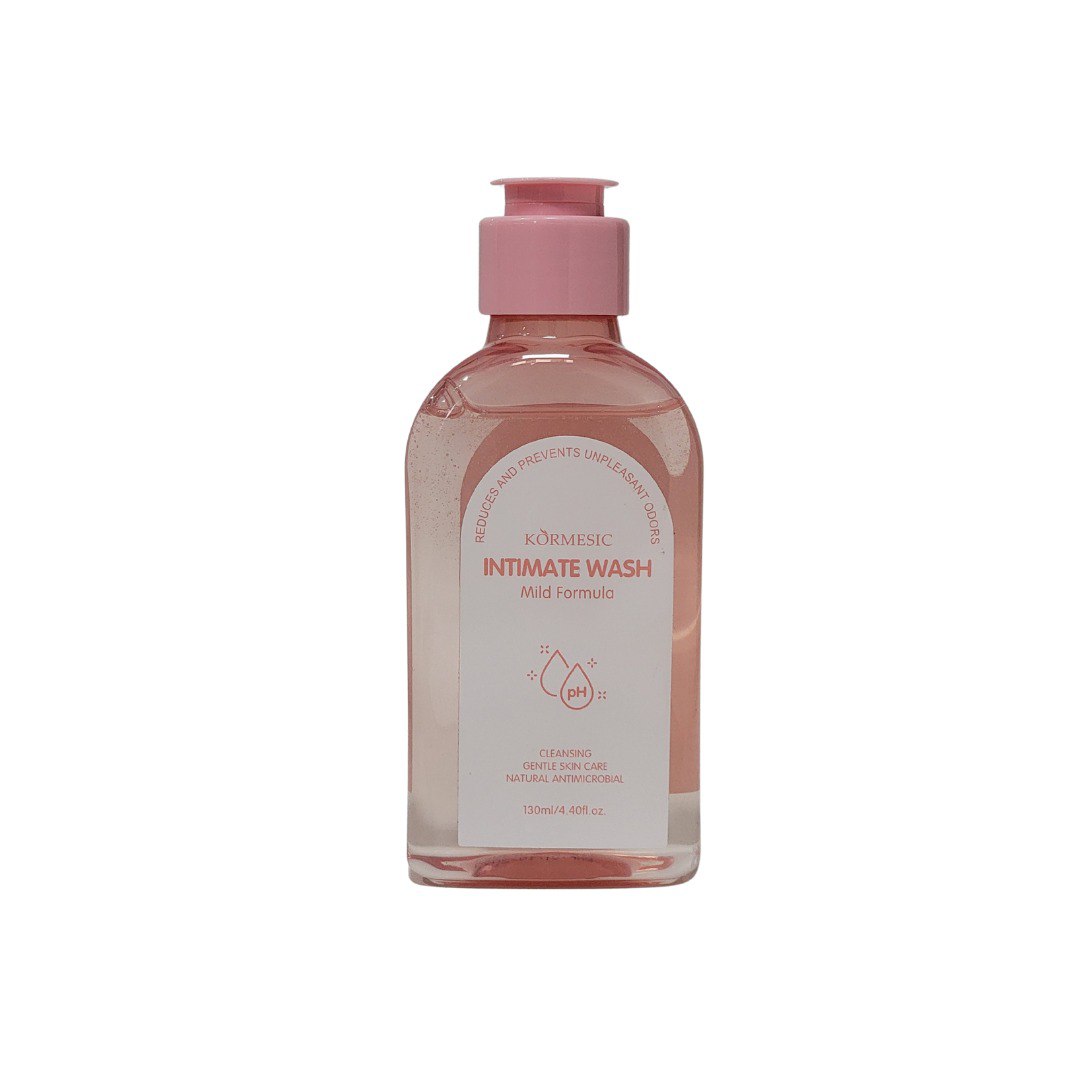 JABON INTIMO PARA MUJERES QUE REDUCE Y PREVIENE OLORES Y DEJA LA PIEL SUAVE KORMESIC 130ML