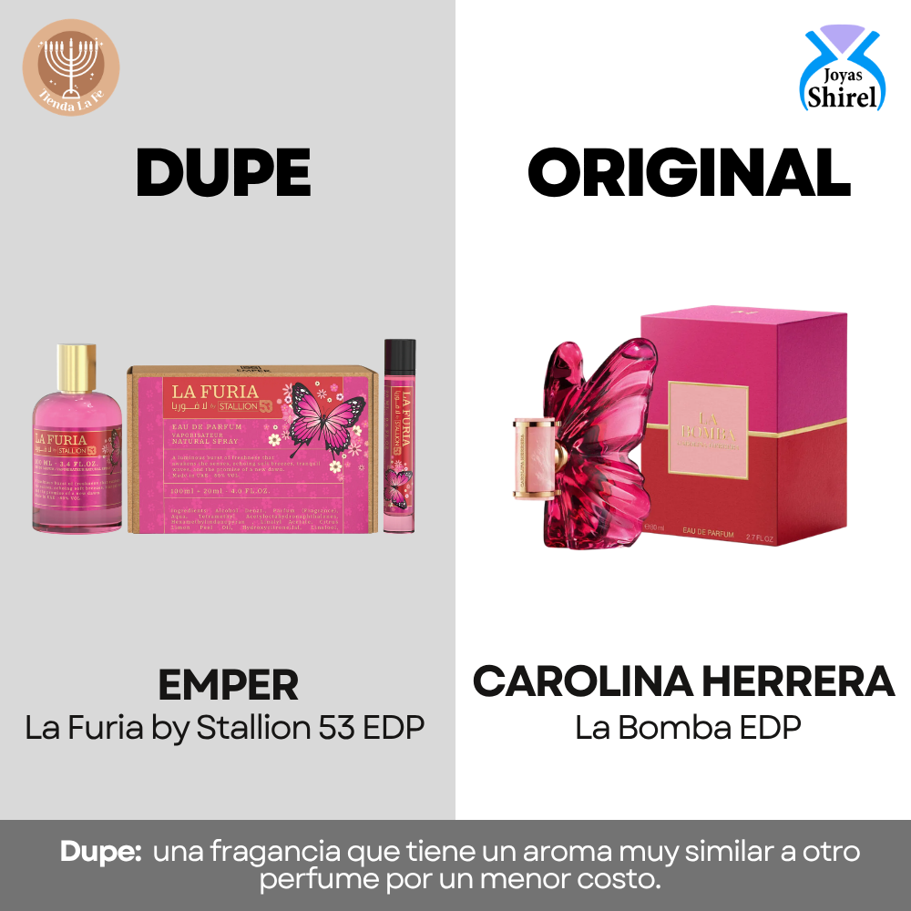 SET EMPER LA FURIA BY STALLION 53 EDP 100ML EDP 20ML (M) (DUPE CAROLINA HERRERA LA BOMBA EDP)
