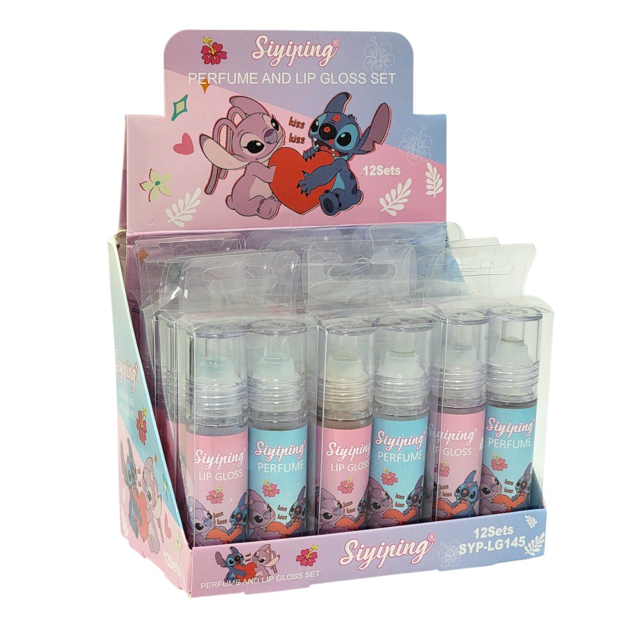 BRILLO LABIAL LIP CON AROMA SIMILAR YARA, LIP LABIAL PERFUMADO HIDRATANTE EN SET DE 2 PIEZAS SIYIPING