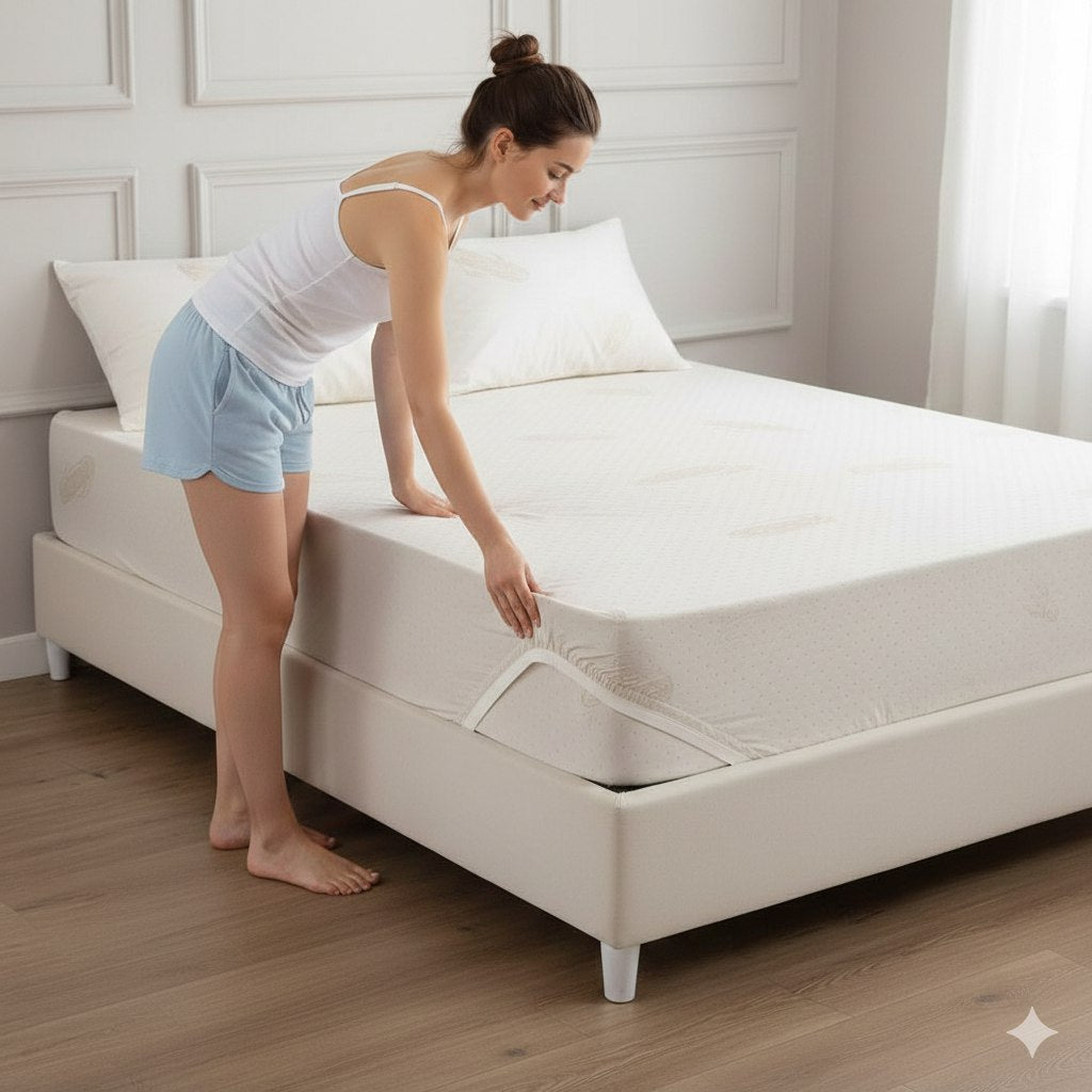 PROTECTOR DE COLCHON QUEEN SCARLET CLASSICS 137X190+38CM