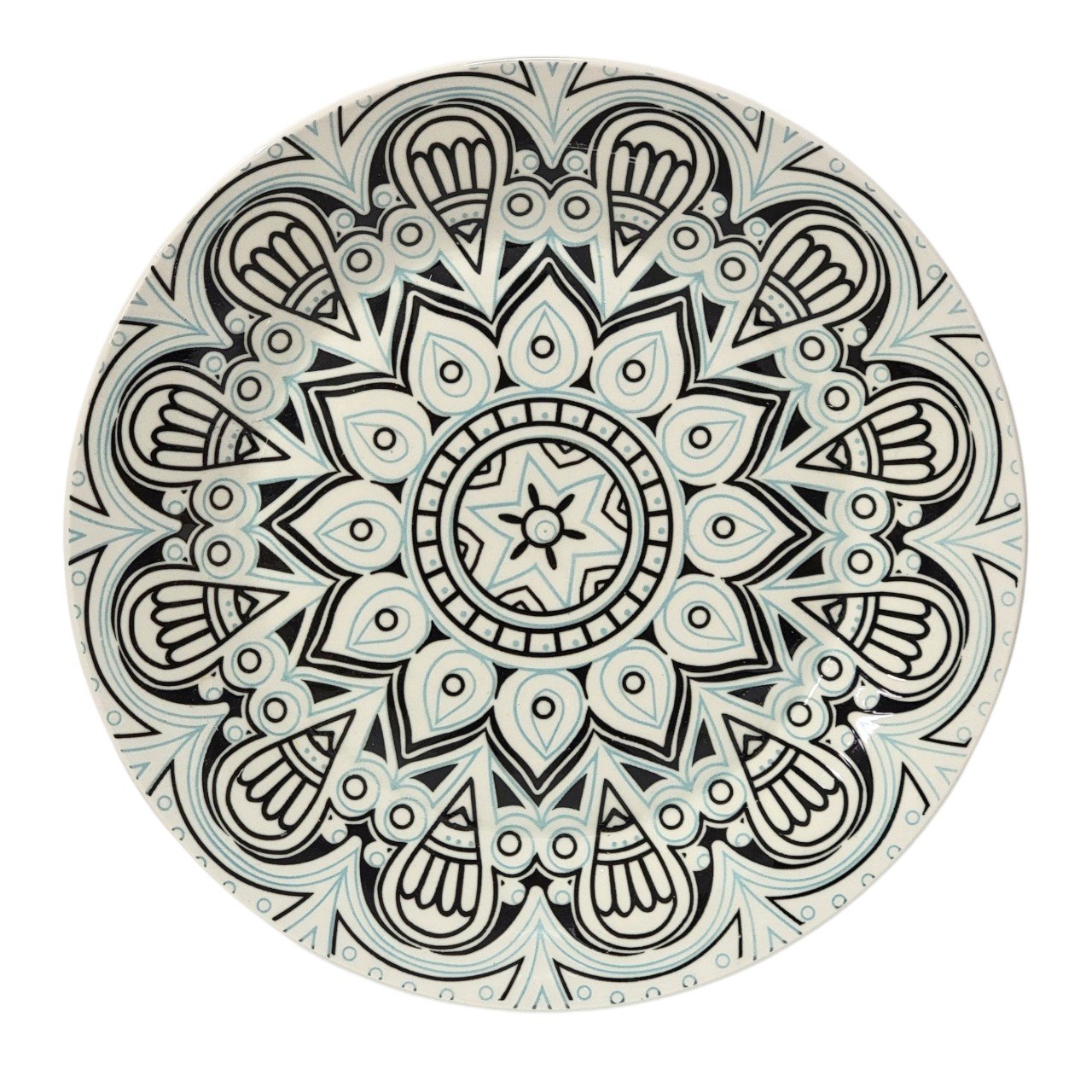 PLATO PLANO DECORATIVO DE CERÁMICA  27CM