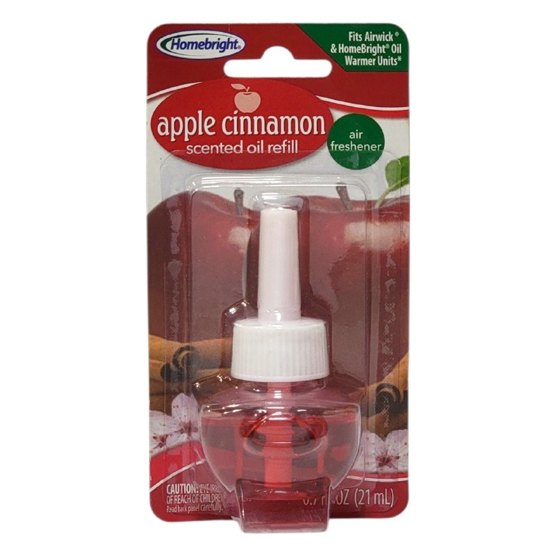 REPUESTO DE ACEITE AROMATICO DE MANZANA Y CANELA HOMEBRIGHT 21ML