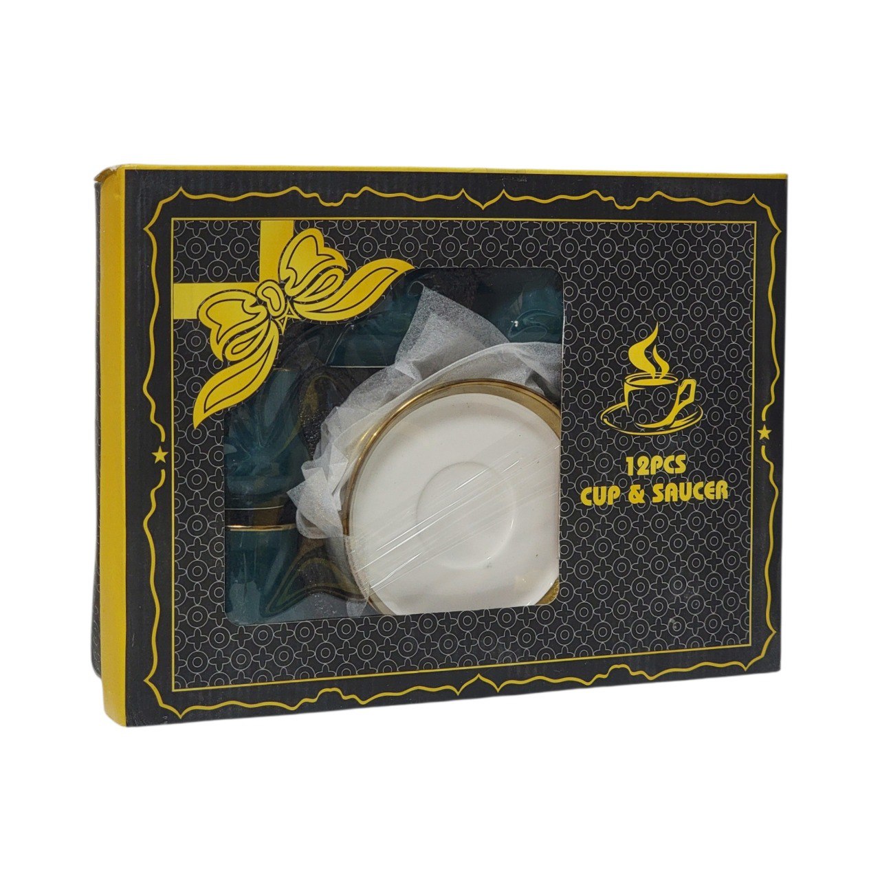 JUEGO DE TAZAS Y PLATOS PARA CAFE O TE DE CERAMICA 12PCS