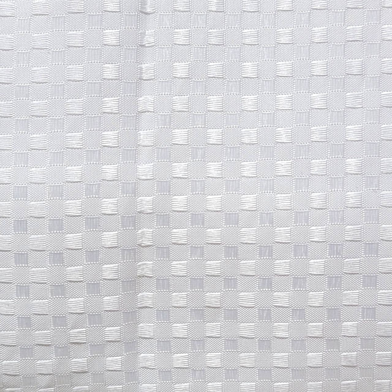 CORTINA PARA BAÑO COLOR BLANCO TEXTURIZADA 1 PANEL THE SPA COLLECTION 180X180CM