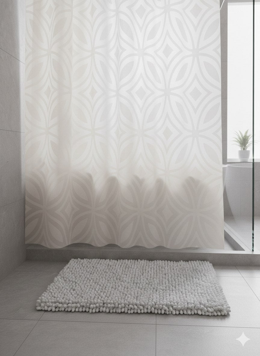SET DE BAÑO DE ALFOMBRA Y CORTINA 14PCS THE SPA COLLECTION