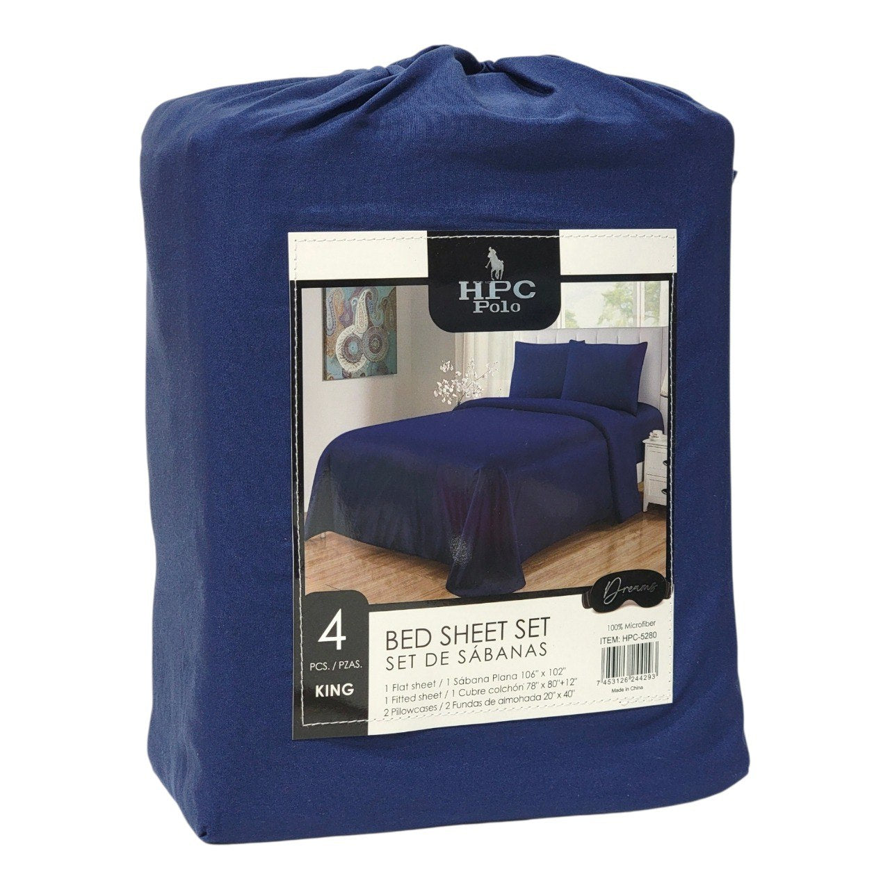 JUEGO DE SABANAS CAMA KING 4PCS HPC POLO