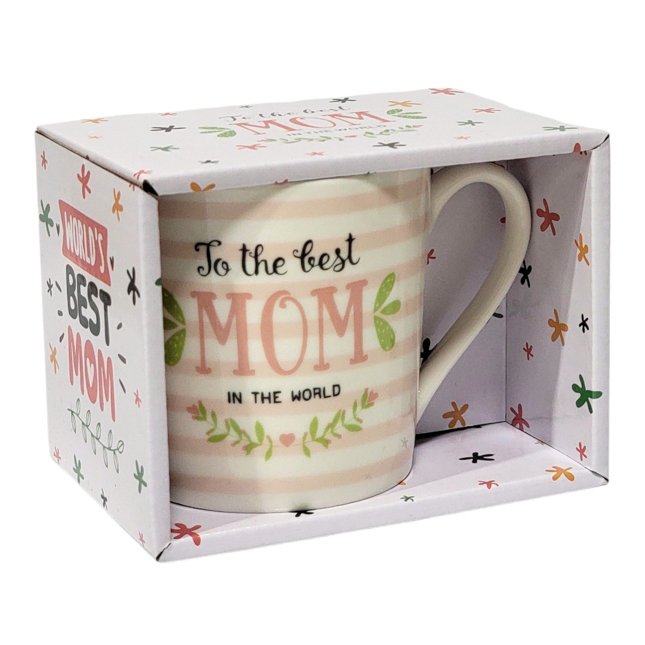 TAZA DE REGALO PARA MAMÁ DE PORCELANA PREMIUM LIFE ART 9X9CM