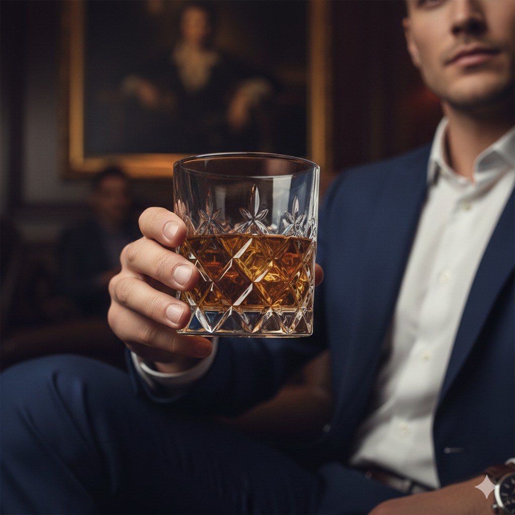 SET DE 6 VASOS DE WHISKEY ROYAL LINE 300ML