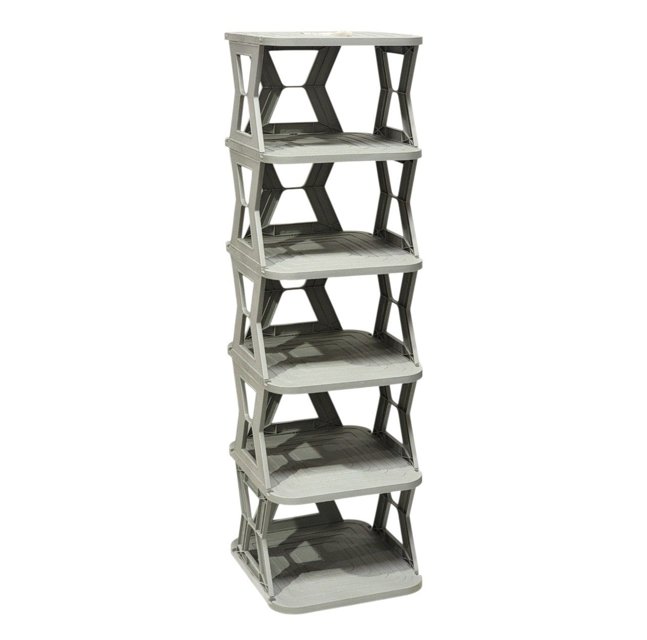 ORGANIZADOR ZAPATERA ARMABLE VERTICAL 6 NIVELES 2 COLORES 86X23X27CM