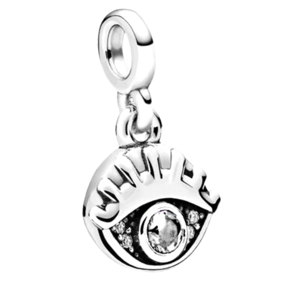 MINIPCH029$1 COLGANTE OJO TURCO  PARA PULCERA DE CADENA DE ESLABONES LINK