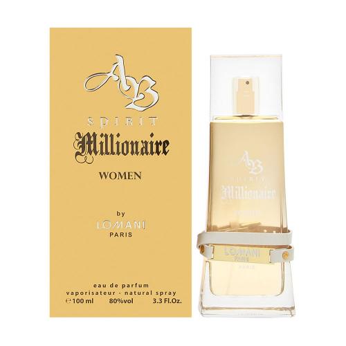 AB SPIRIT MILLIONAIRE BY LOMANI, 3.3 OZ EDP SPRAY FOR WOMEN 100ML