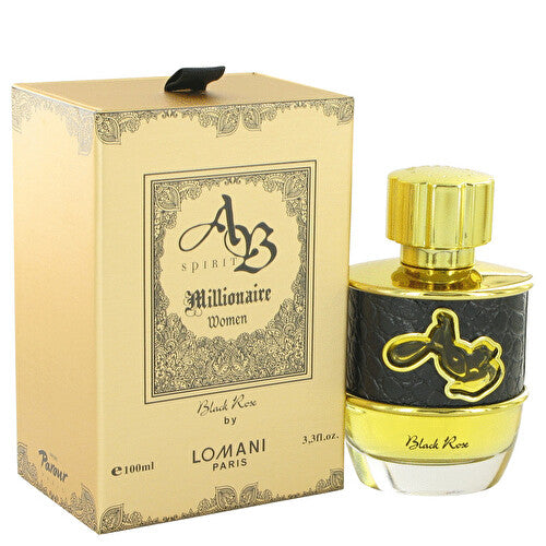 SPIRIT MILLIONAIRE WOMAN BLACK ROSE BY LOMANI PARIS 3.3 FLOZ