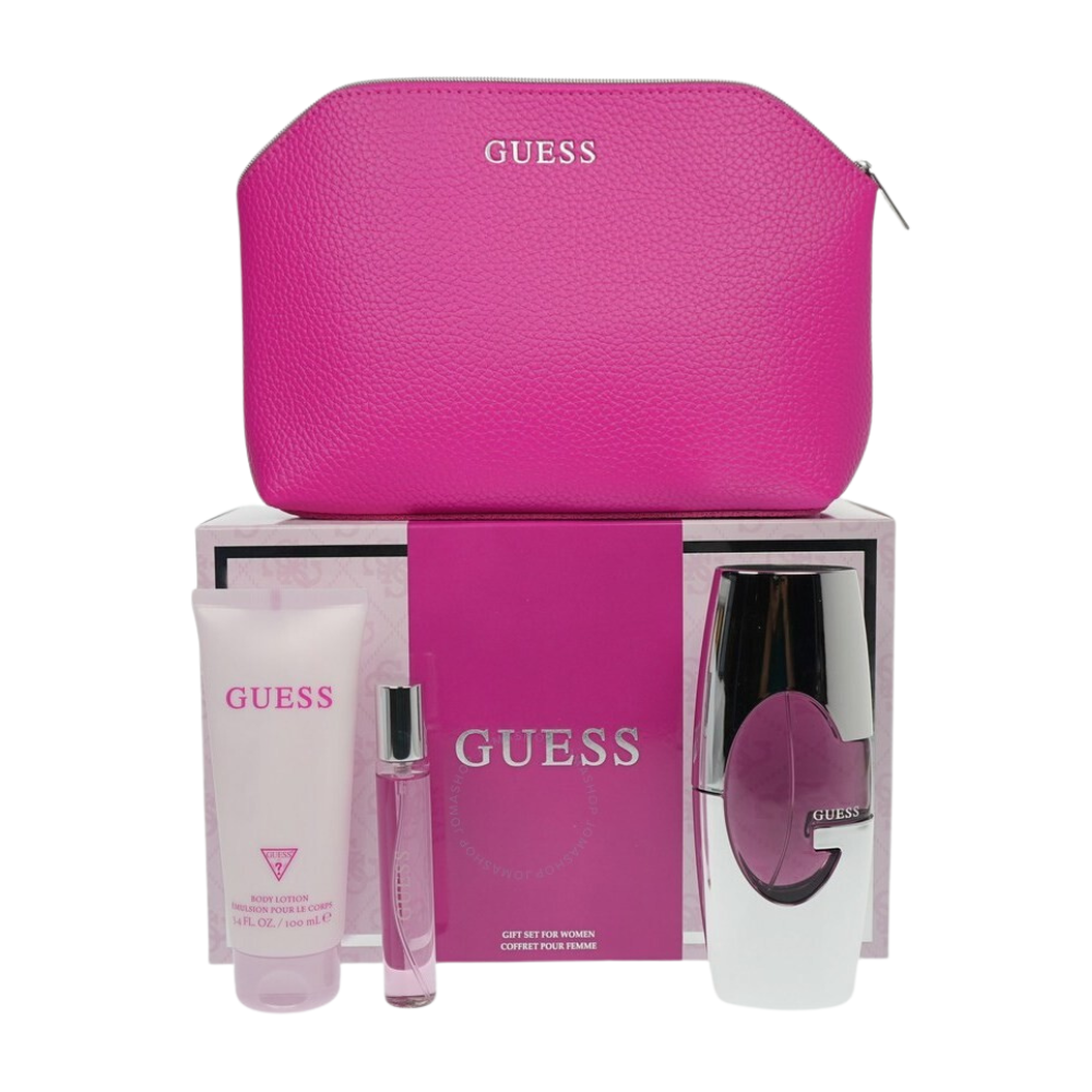 SET GUESS FOR WOMEN EDP 75ML, MINI PERFUME 15ML, CREMA 100ML