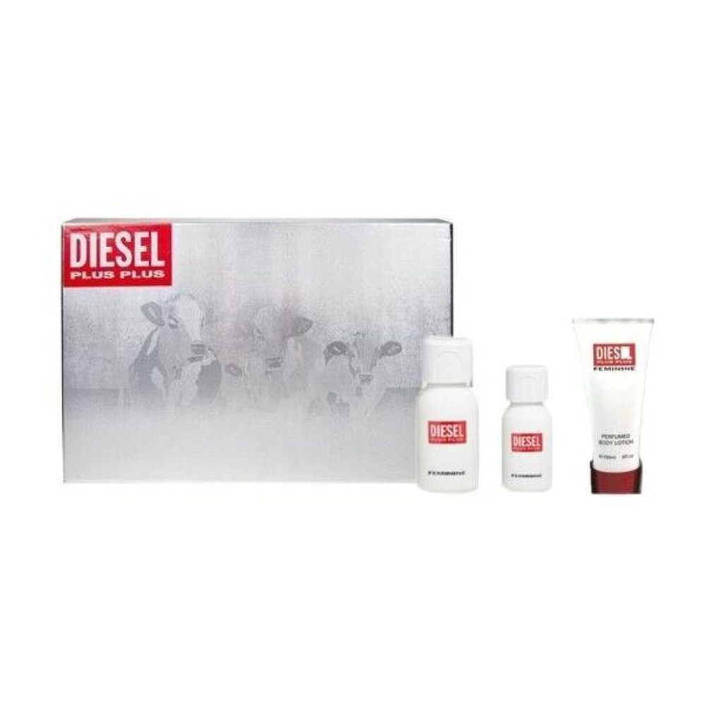 SET DIESEL SPECIAL TRAVEL EDITION FEMININE EDT 30ML, EDT 75ML, CREMA 100ML