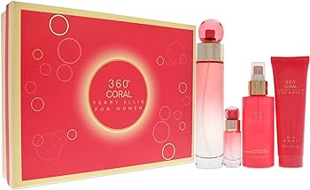 SET PERRY ELLIS 360 CORAL 4/P DAMA PRESENTACION 1
