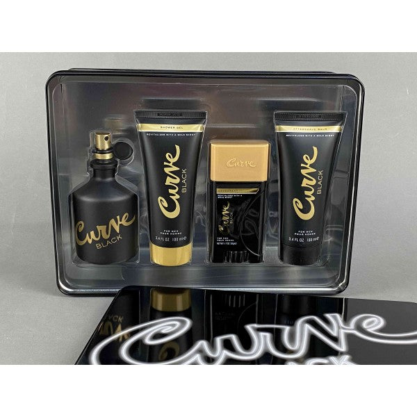 SET LIZ CLAIBORNE CURVE BLACK 4/P H