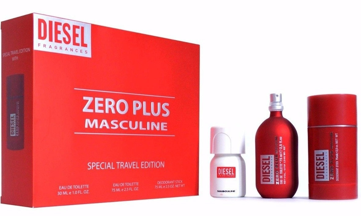 SET DIESEL ROJA 3/P MEN 75ML