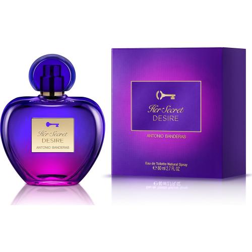 ANTONIO BANDERAS HER SECRET DESIRE 2.7 EAU DE TOILETTE SPRAY FOR WOMEN