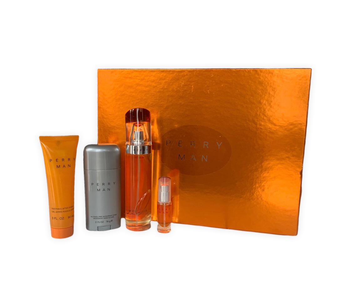 SET PERRY ELLIS MAN 4/P MEN NARANJA