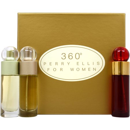 SET PERRY ELLIS 360 WOMAN (TRIO) 360 RED /360 1.0 OZ. / 360 1.0 OZ. EDP. SP.