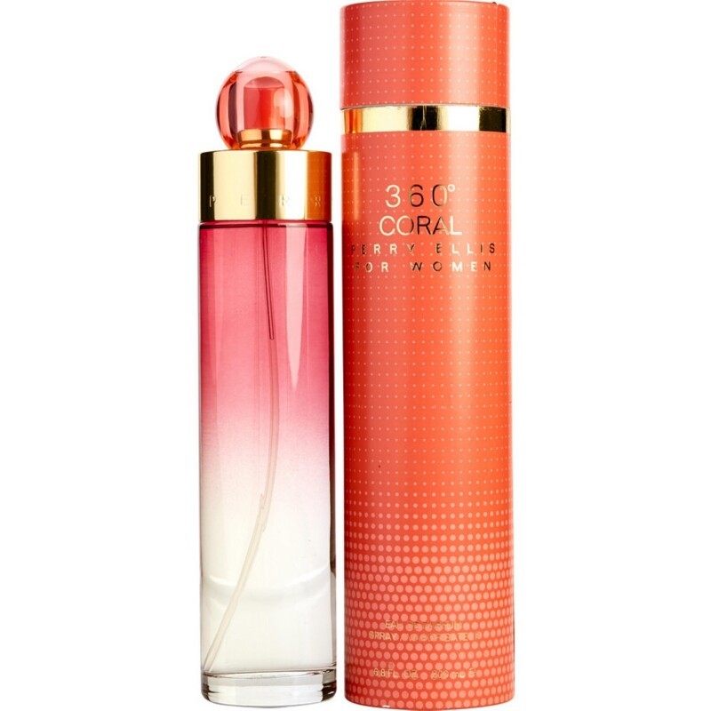 PERRY ELLIS 360 CORAL  3.4 EDP SPRAY  PARA MUJERES 100ML