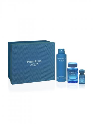 SET PERRY ELLIS AQUA 3/P MEN 100 ML