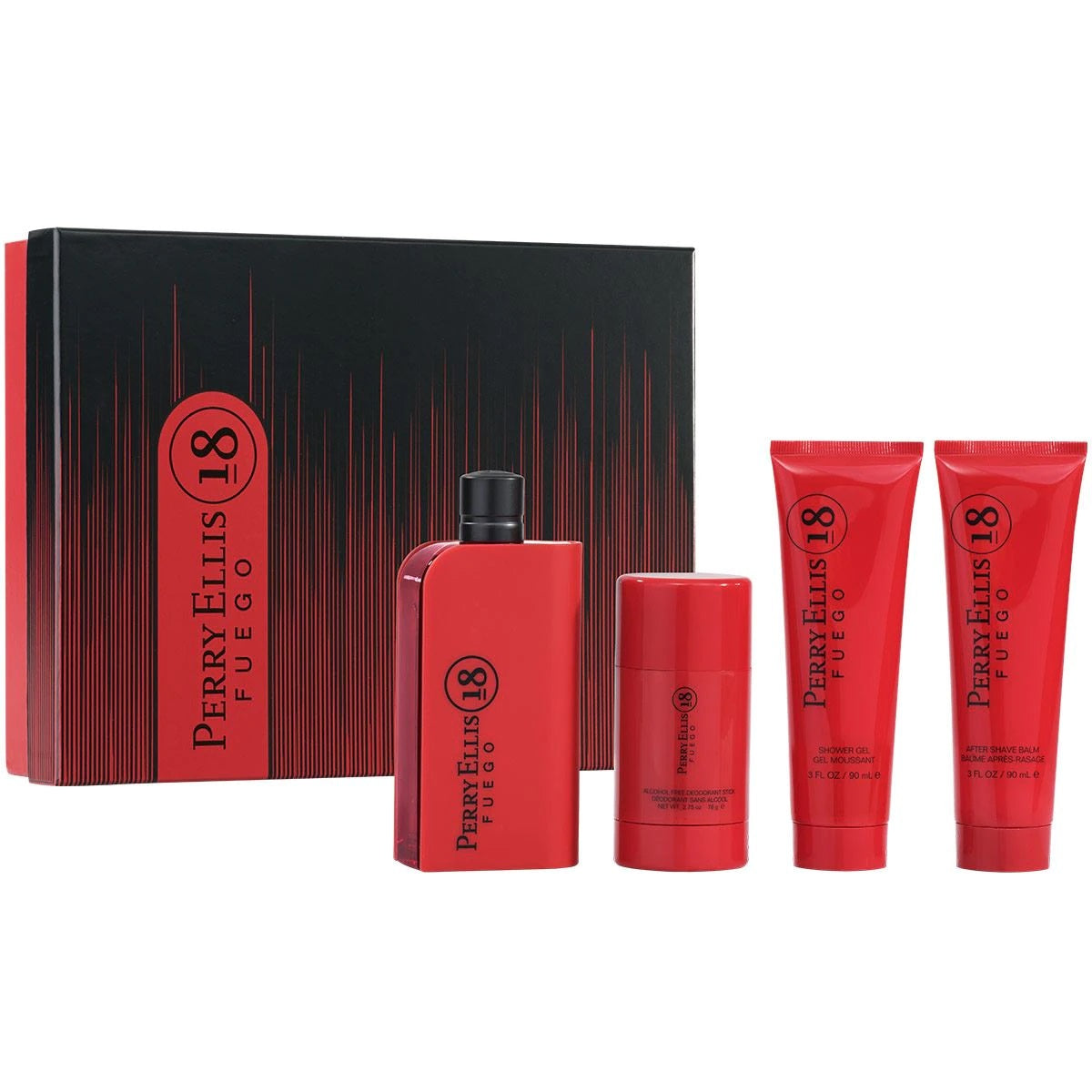 SET PERRY ELLIS 18 FUEGO  PARA HOMBRES -4/P