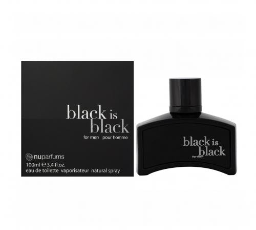 NUPARFUMS BLACK IS BLACK 3.4 100ML EAU DE TOILETTE SPRAY FOR MEN