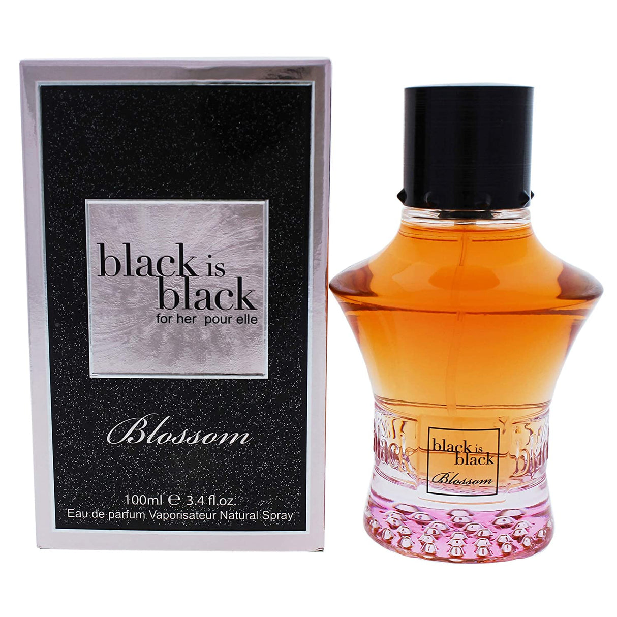 BLACK IS BLACK BLOSSOM BY NUPARFUMS 3.4 OZ 100ML EDP  SPRAY FOR WOMEN