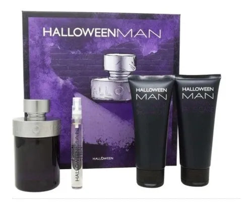 SET JESUS DEL POZO HALLOWEEN MEN 4/P H EDT 125 ML,10 ML --SHOWER GEL 100 ML -BALSAMO HIDRATANTE 100 ML