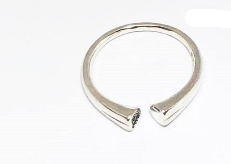 PANI195 ANILLO HERRADURA, PLATA 925