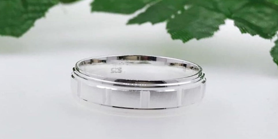 PANI306 ANILLO CABALLERO DE MATRIMONIO, PLATA 925