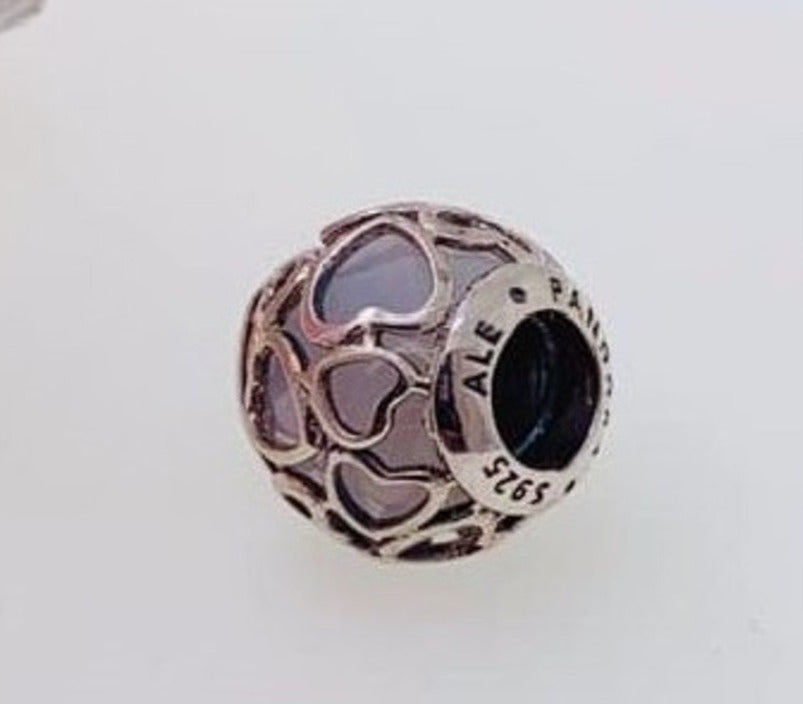 PCHARM1675  CORAZON CON CRISCAL ROSA