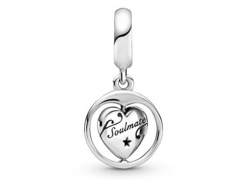 PCHARM2584 COLGANTE DE CORAZON CON MENSAJE (ALMA GEMELA)