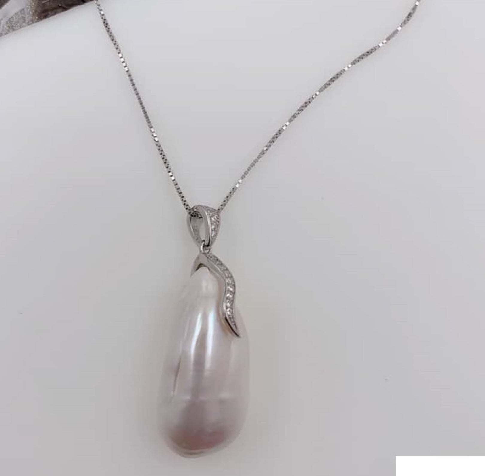 PDIJE1154 COLLAR DE PERLA PLATA 925
