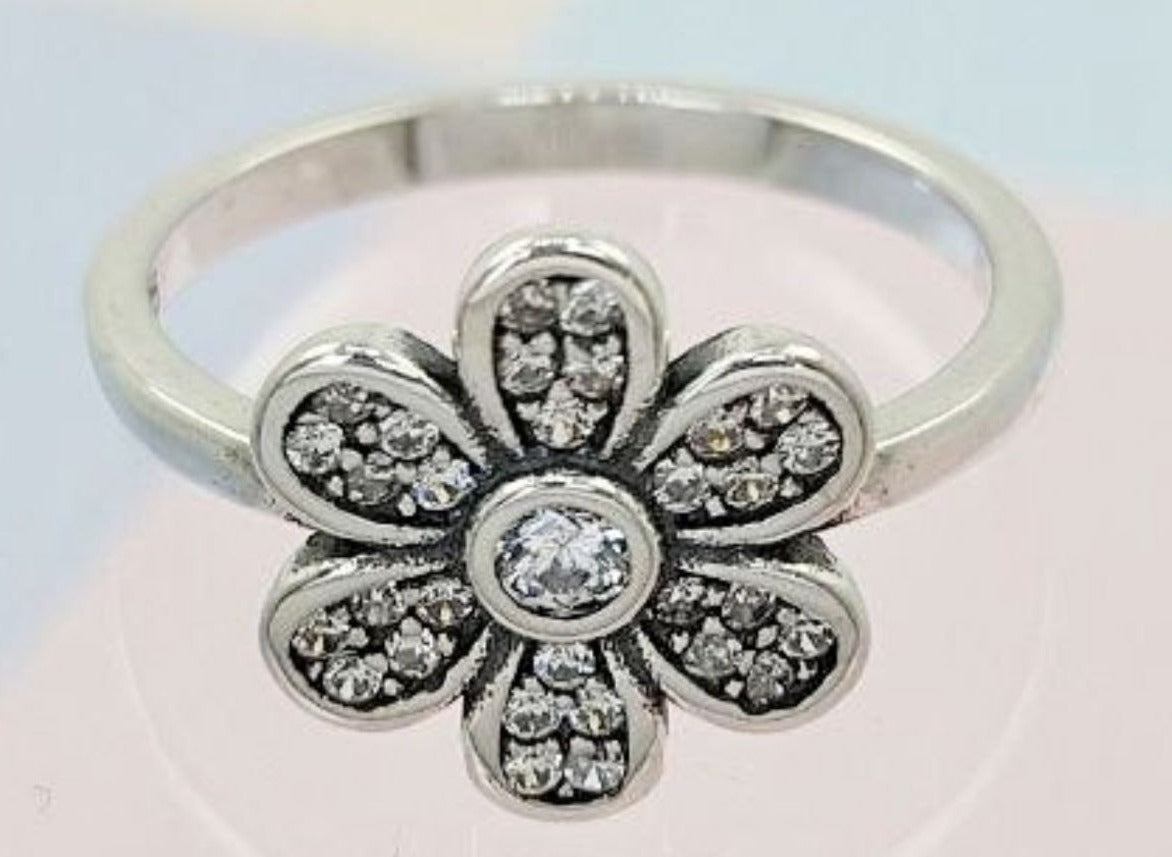 PANI1719 ANILLO FLOR, PLATA 925
