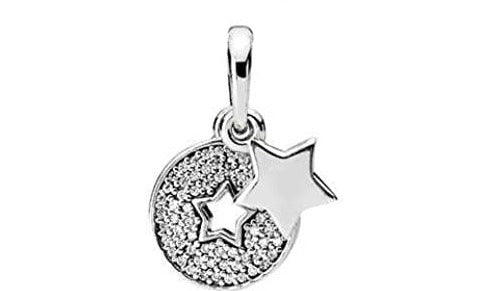 PCHARM2002  COLGANTE DOBLE DE ESTRELLA